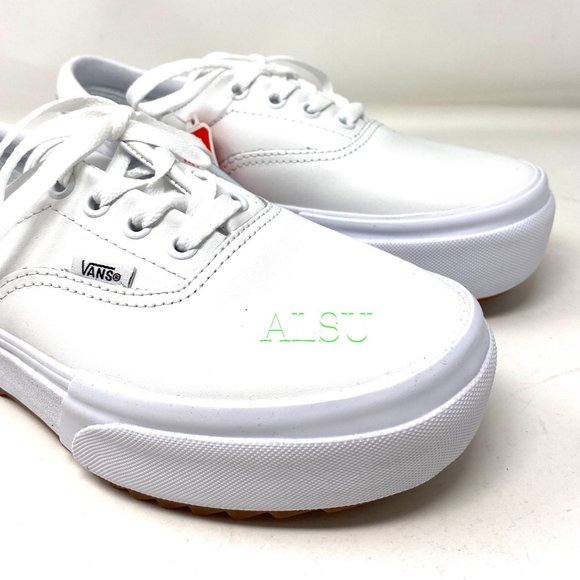 VANS ERA STACKED PLATFORM Low Top LEATHER White Shoes Women’s Size VN0A4BTOOER - Picture 4 of 9